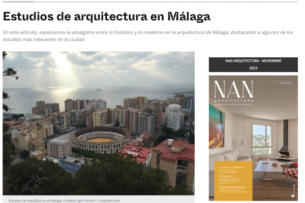 GANA publicada en la revista NAN Arquitectura